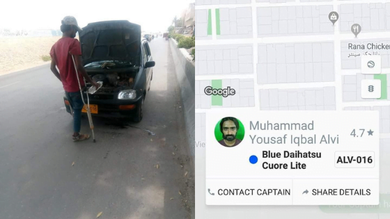 Pakistan'dan Handikap Careem Sürücüsü Herkese İlham Veriyor