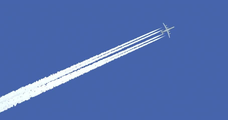 Airplanes Leave White Smoke In The Sky