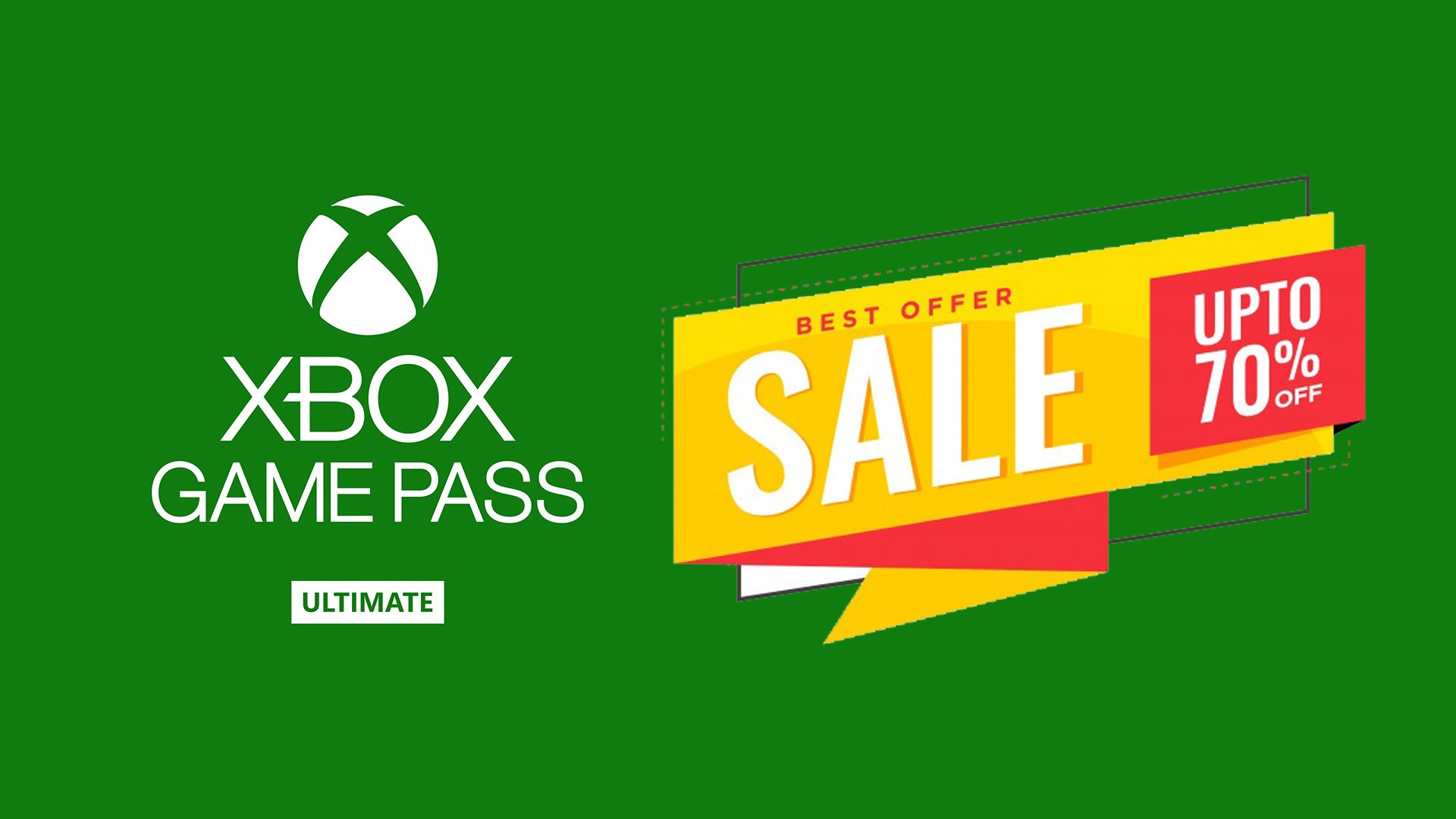 Game Pass Ultimate Deals - 80% FLAT OFF - (June