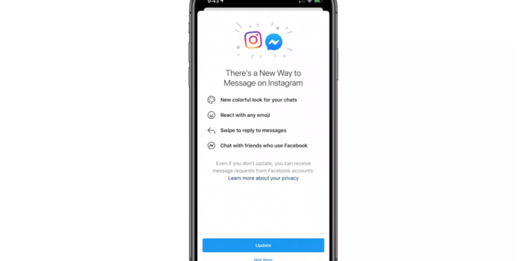 Instagram Messages with Facebook Messenger