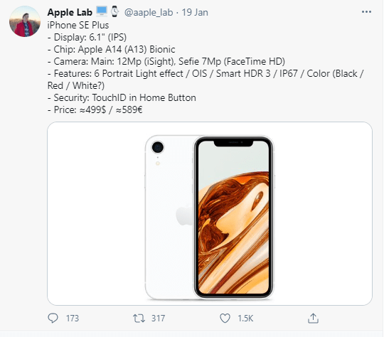 apple lab iphone se plus