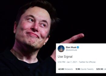 Elon Musk usa il segnale