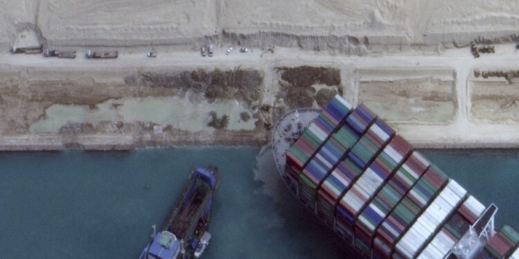 Google rilascia l'uovo di Pasqua della nave mai regalato al canale di Suez per la ricerca
