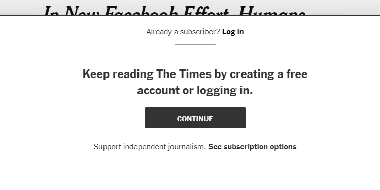 Ontgrendel gratis New York Times-artikelen