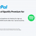 Spotify gratuit de 3 mois à partir de PayPal