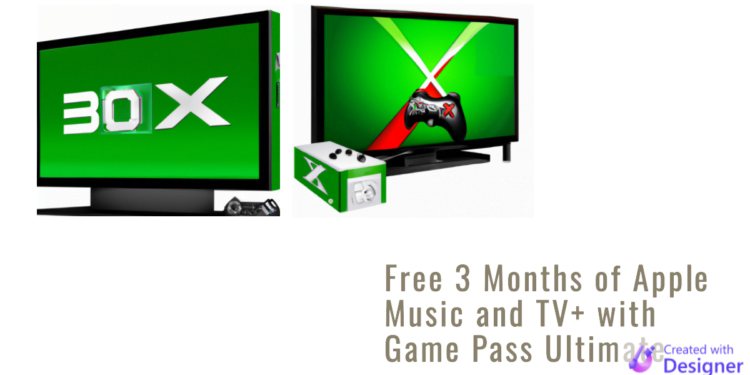 Xbox Game Pass Ultimate Üzerinde 3 Ay Ücretsiz Apple Music ve TV