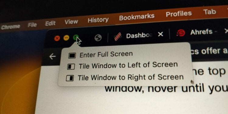 split screen on mac