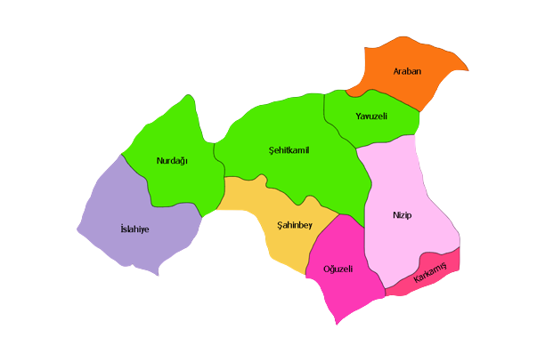 gaziantep map