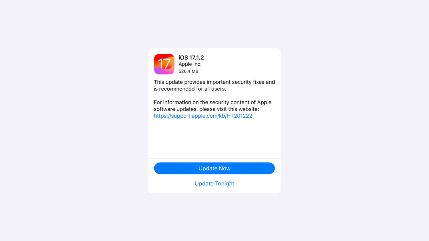 What’s New In iOS 17.1.2?