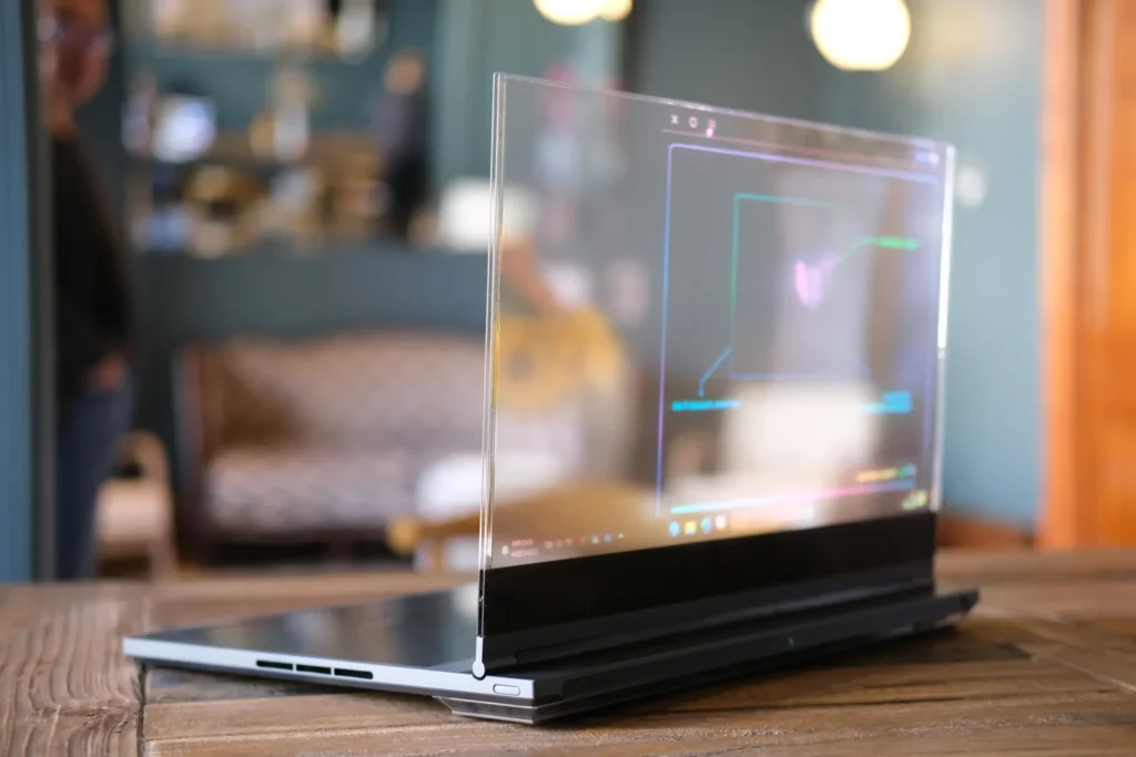 Lenovo transparentes Laptop-Konzept 4