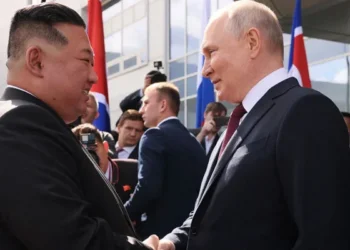 Poutine et Kim Jong Un