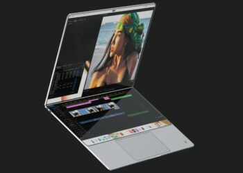Foldable MacBook display