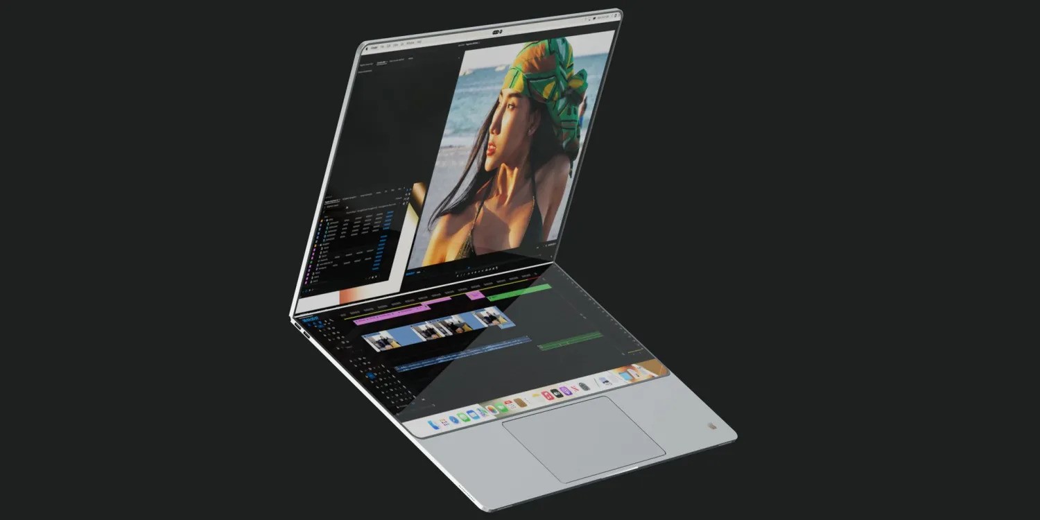 Foldable MacBook display