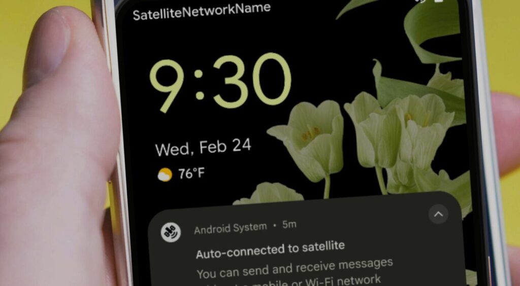 messaggistica satellitare android 15