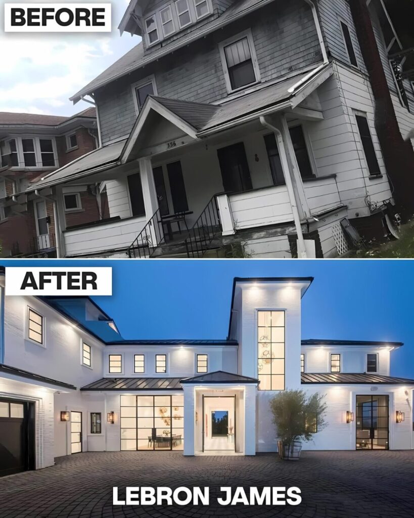 LeBron Jamess house before and after