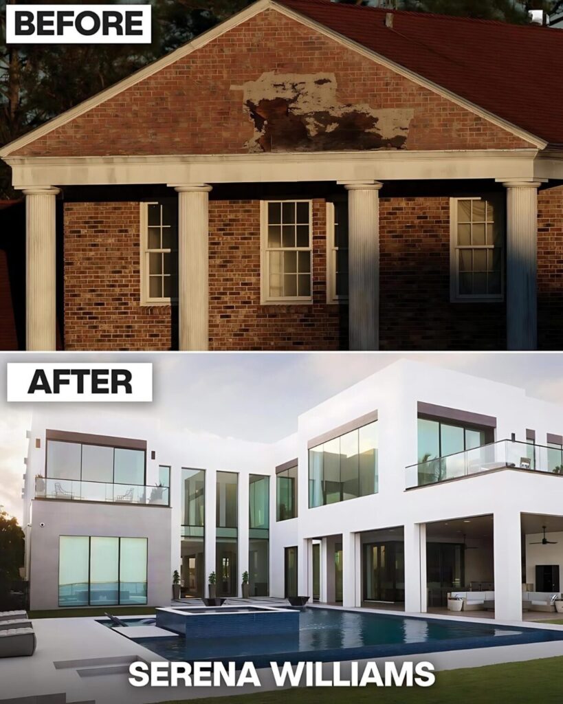 Serena Williamss house before and after