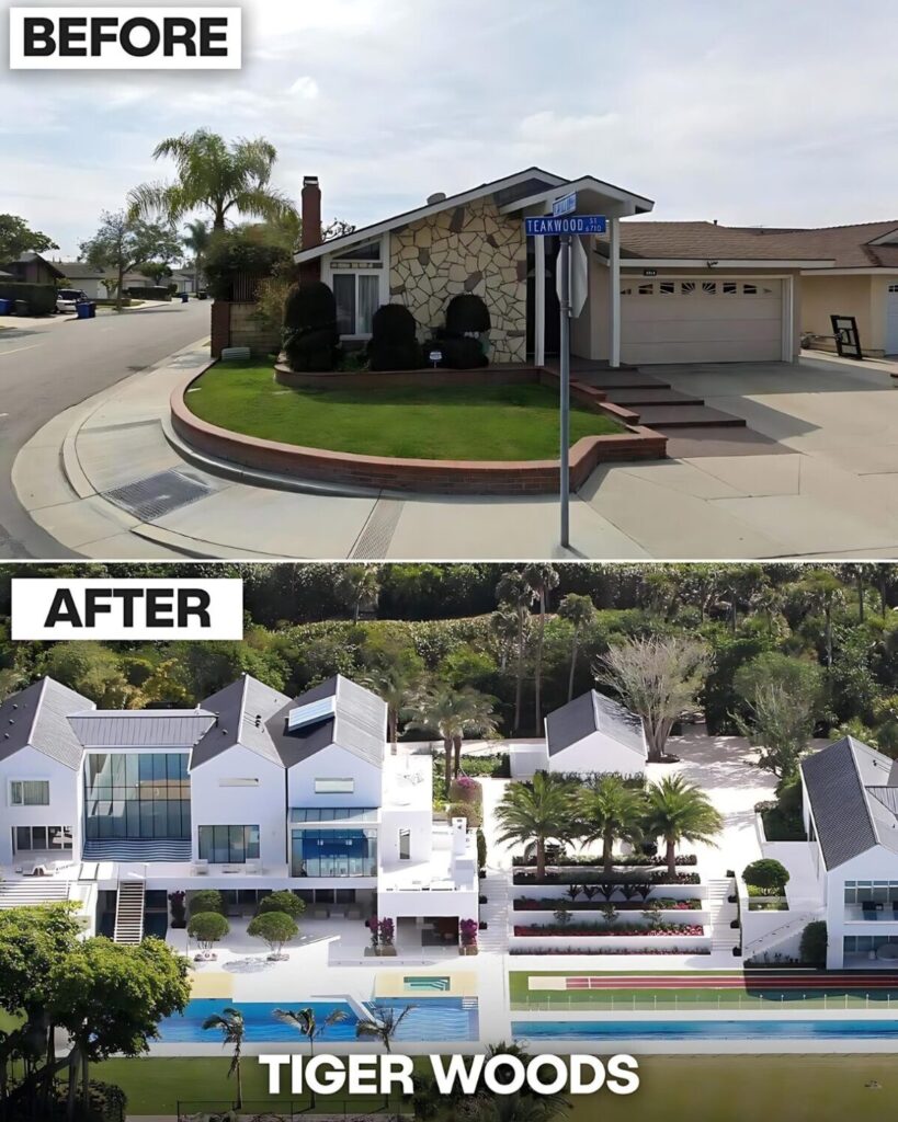 Tiger Woodss house before and after