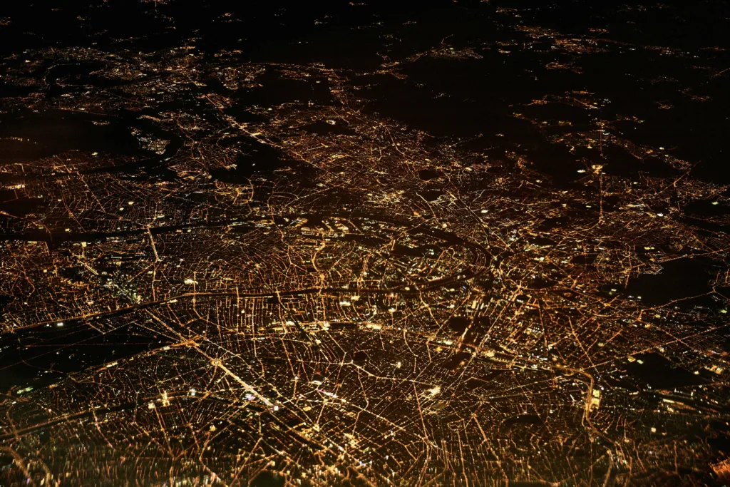 i was in paris for the first time. does this count? being on a plane over paris. it looked amazing.