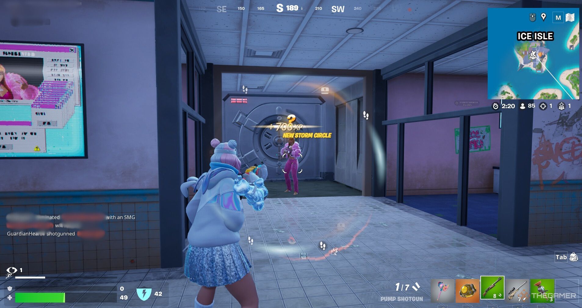 Shooting Ice Spice in Fortnite Chapter 2 Remix.