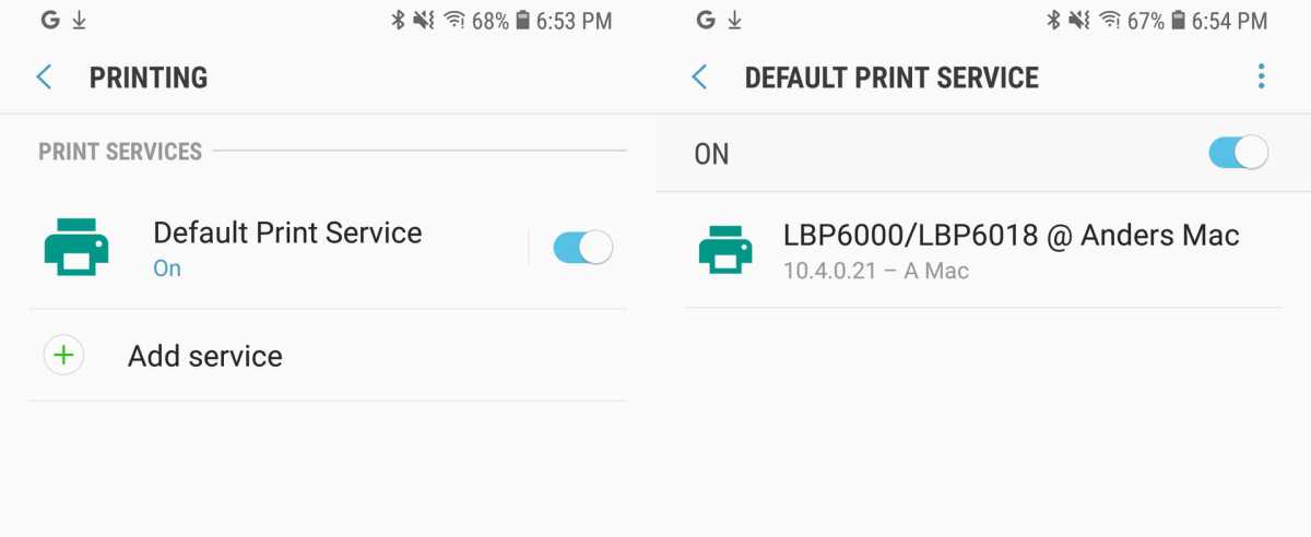 Add shared printer