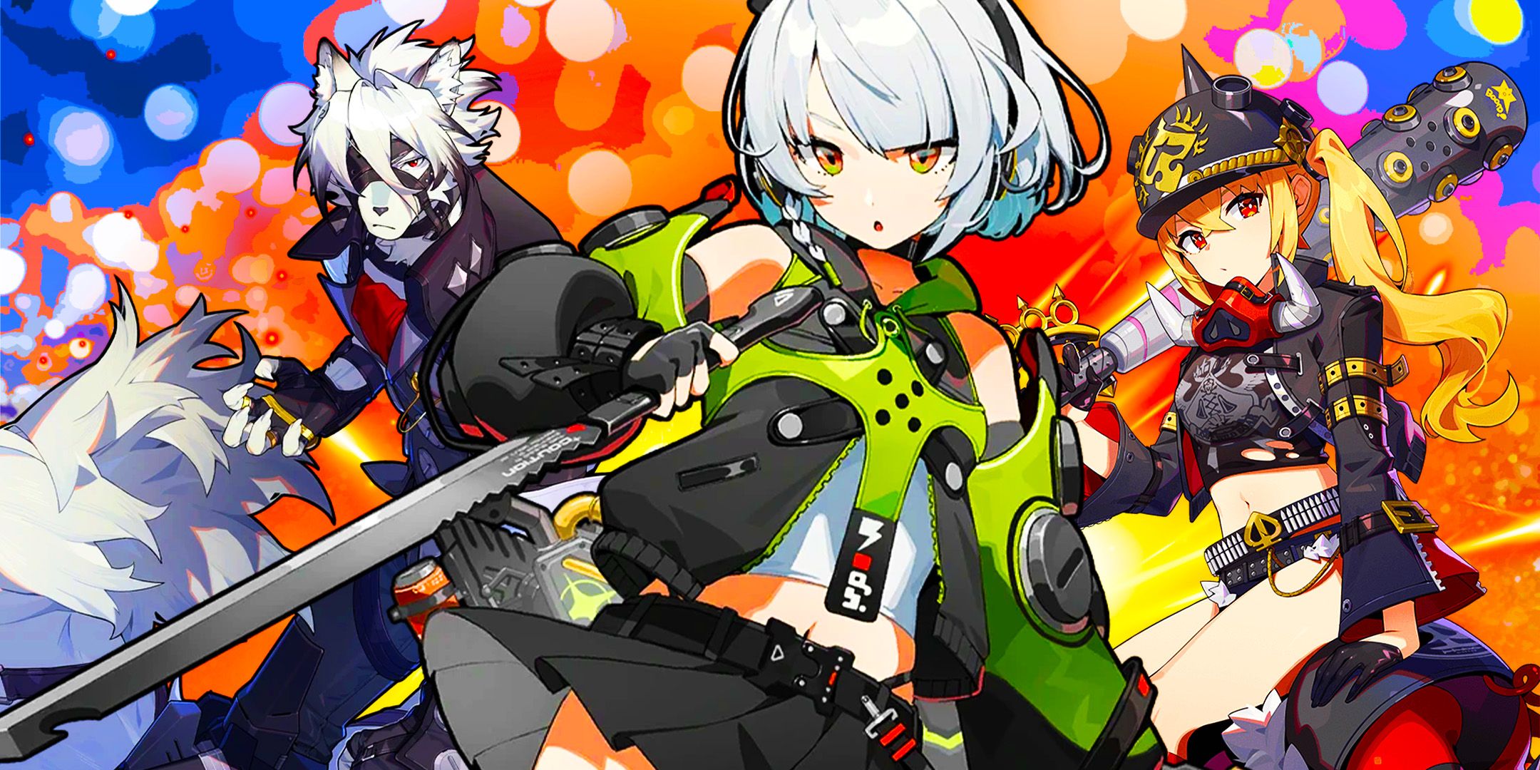 Anby, Lycaon, and Lucy from Zenless Zone Zero