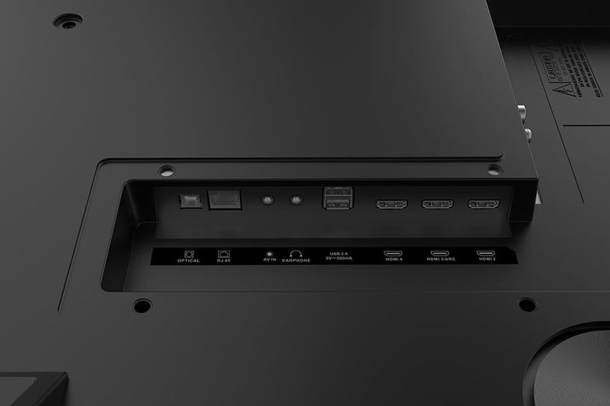 Sansui 55-inch OLED TV (ports).