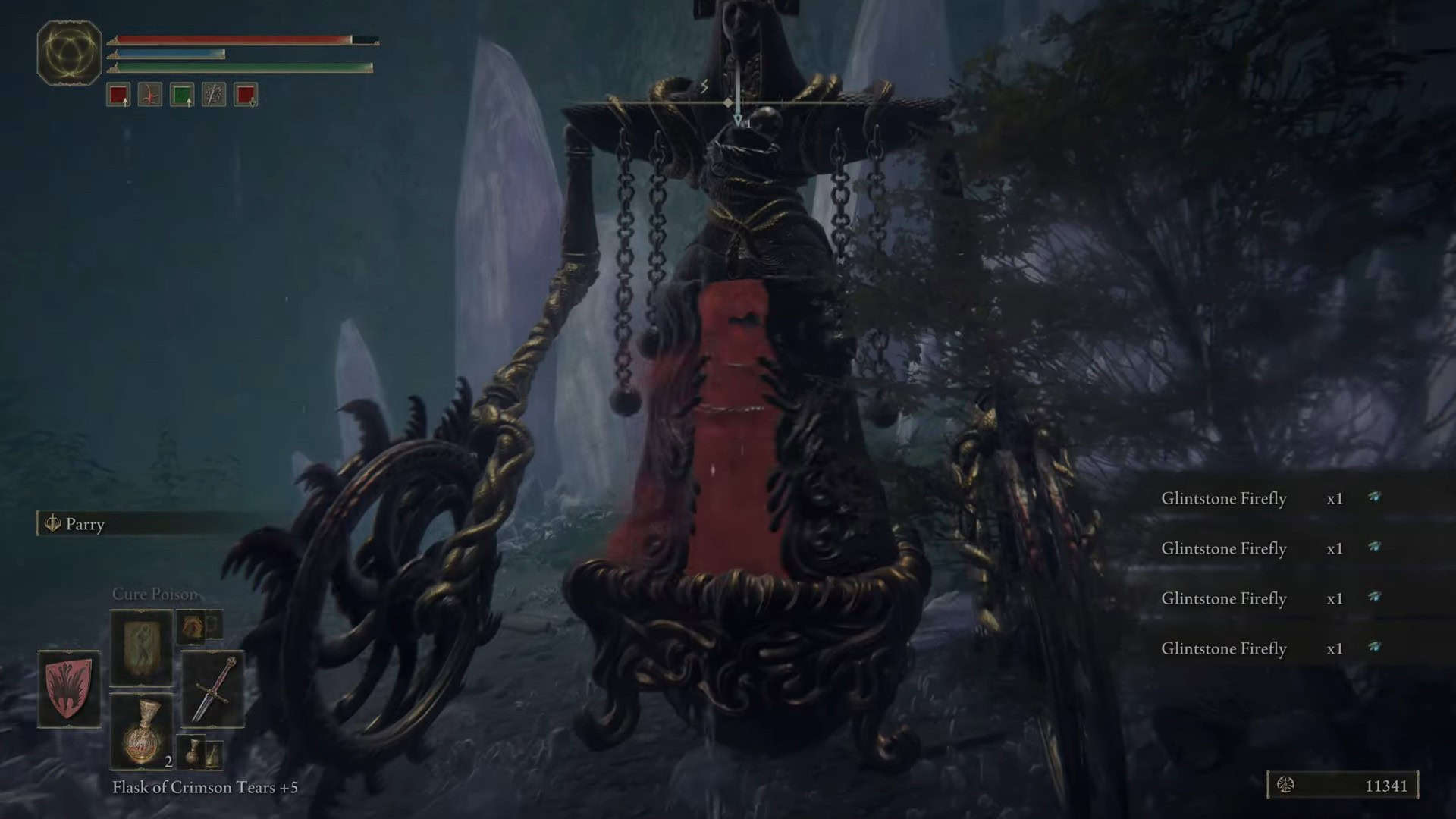 being killed by an Abductor Virgin in Raya Lucaria