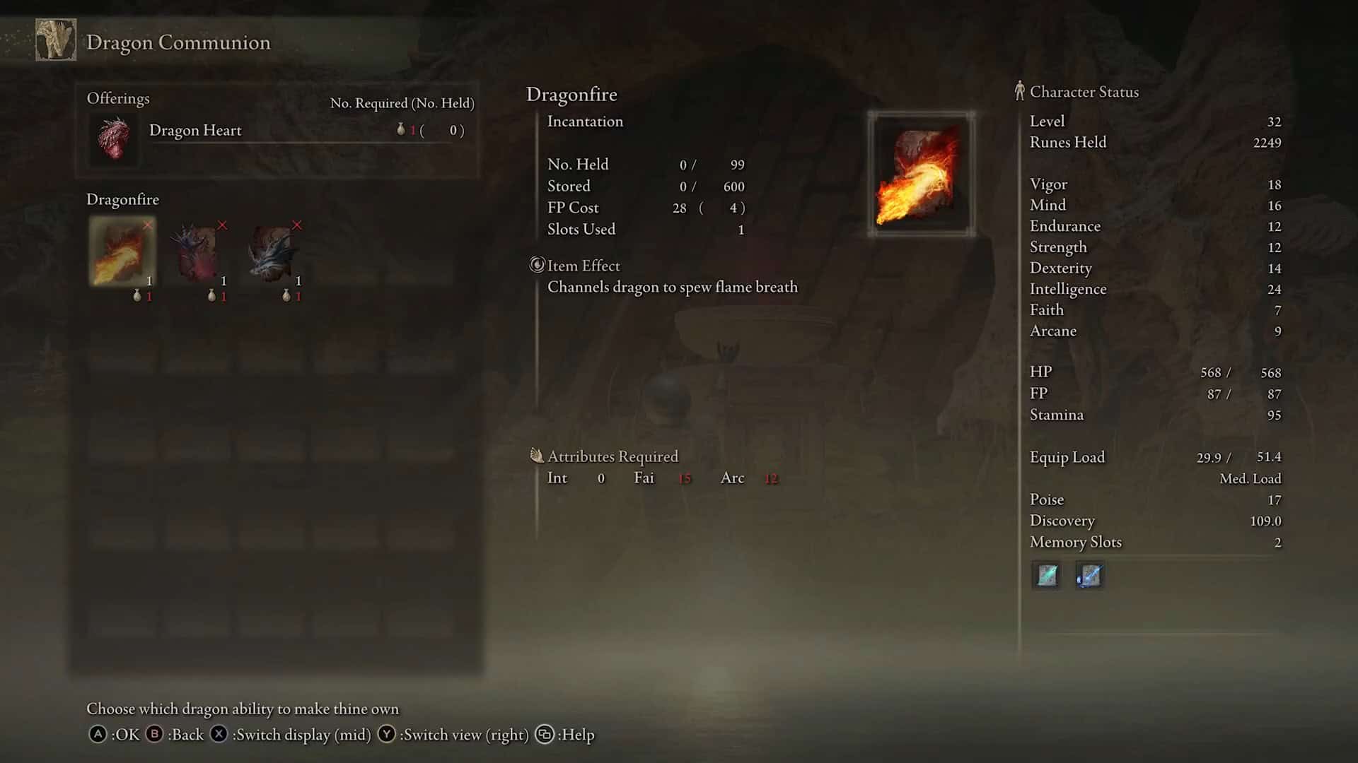 Dragonfire stats