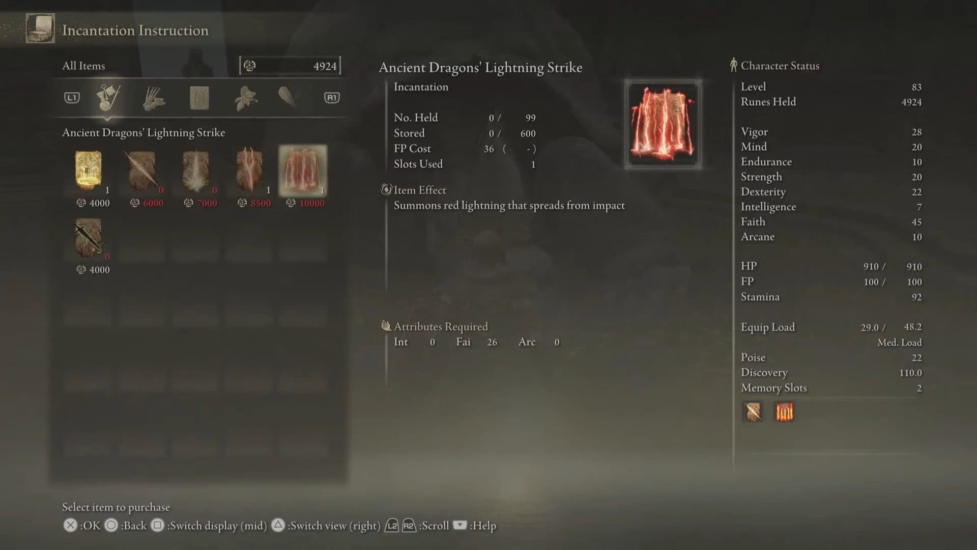 Ancient Dragons' Lightning Strike Stats
