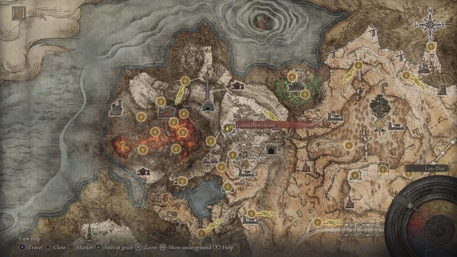 Location of Gelmir Hero's Grave