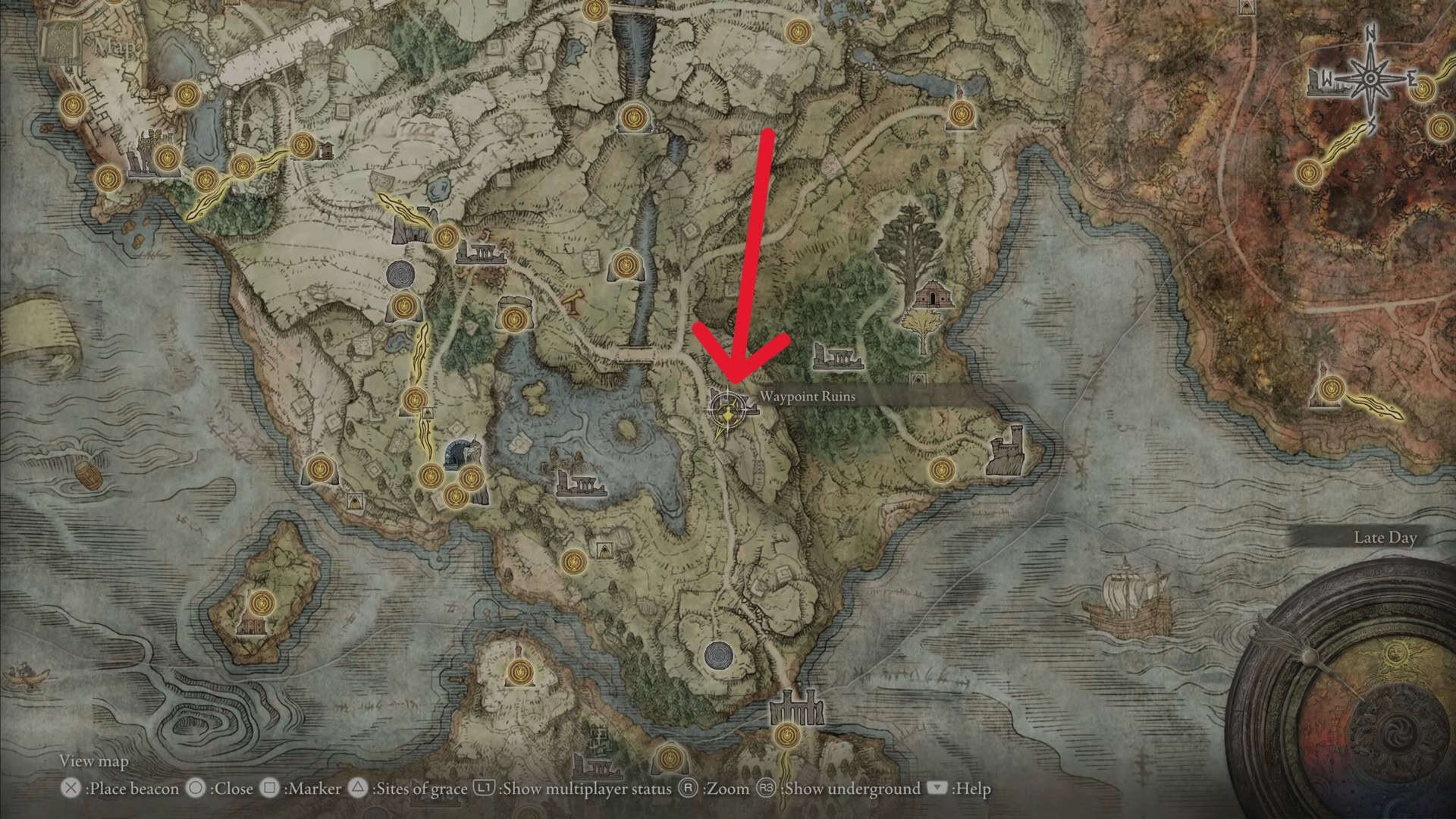 Waypoint Ruins location