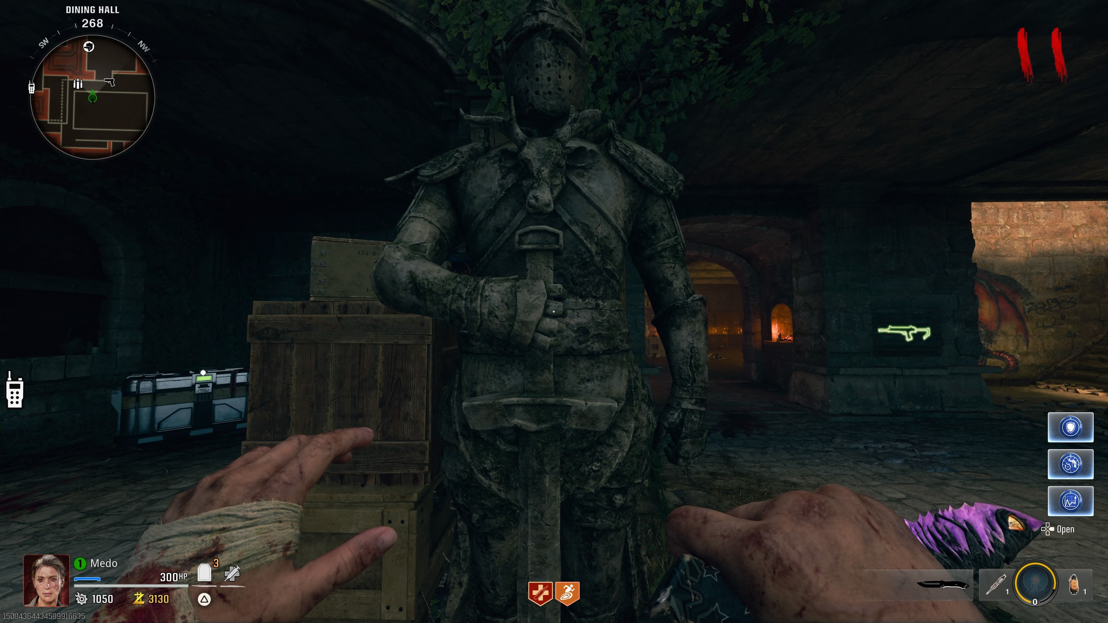 Player standing in front of the statue with the deer crest - BO6