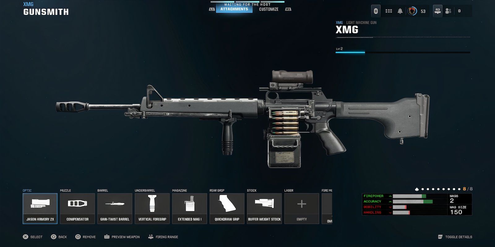 XMG loadout for Ranked Play