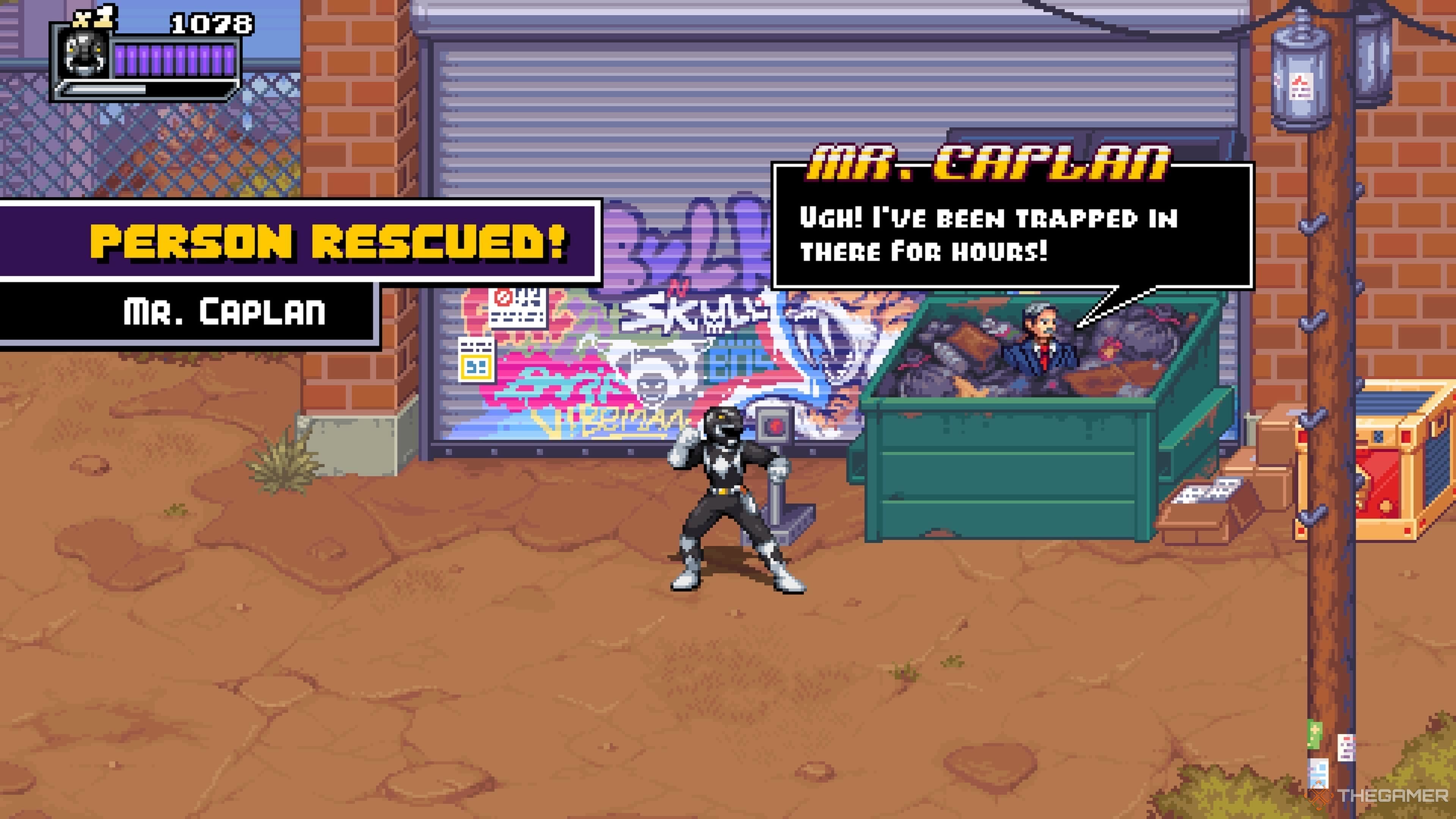 Mr. Caplan's location in Power Rangers: Rita's Rewind.