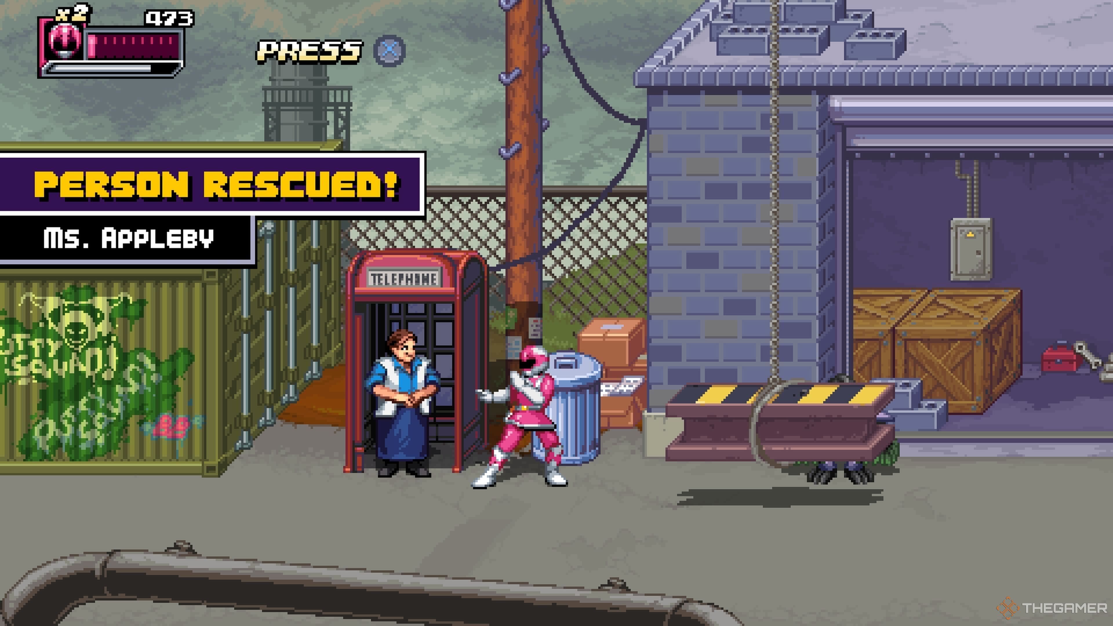 The location of Ms. Appleby in Power Rangers: Rita's Rewind.