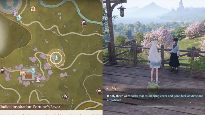 Infinity Nikki Kindled Inspiration Fortune's Favor quest location