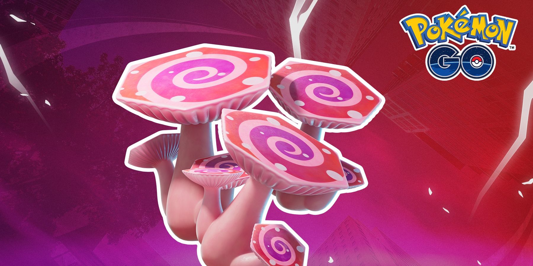 Key art of Max Mushrooms from a Pokemon GO blog post