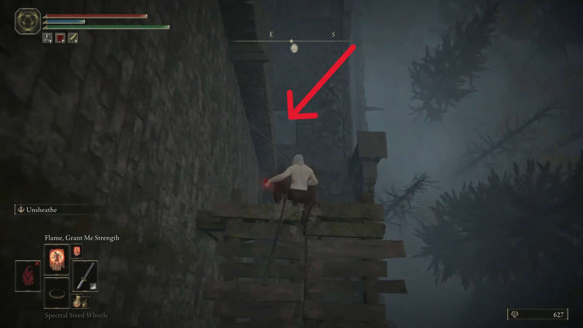 enter through the roof