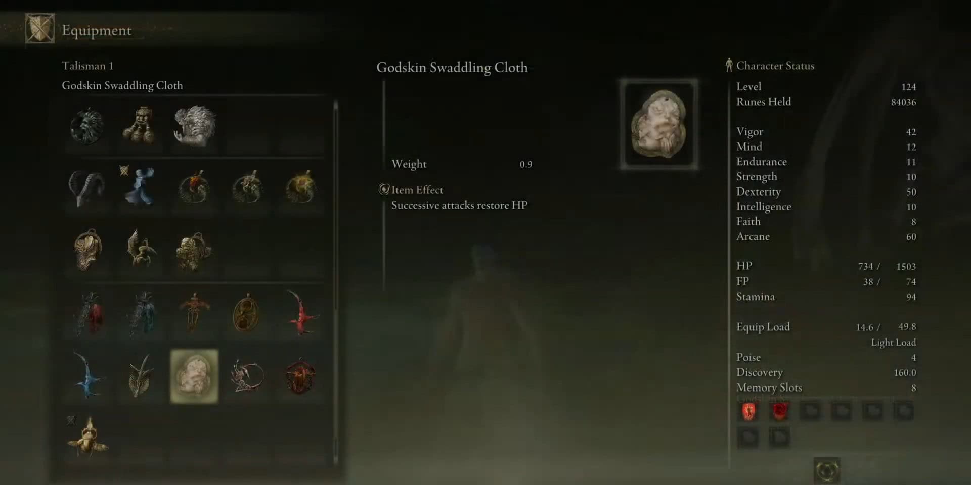 Godskin Swaddling Cloth Stats