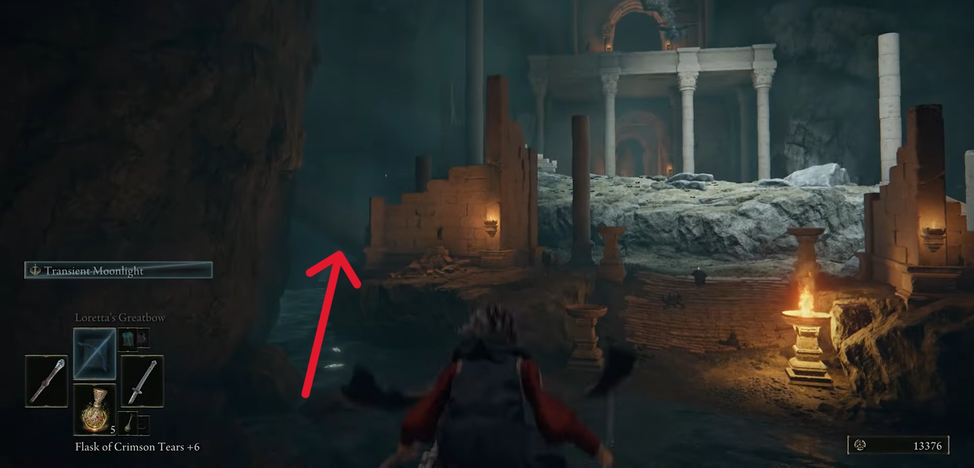 Turn left in Uhl palace ruins