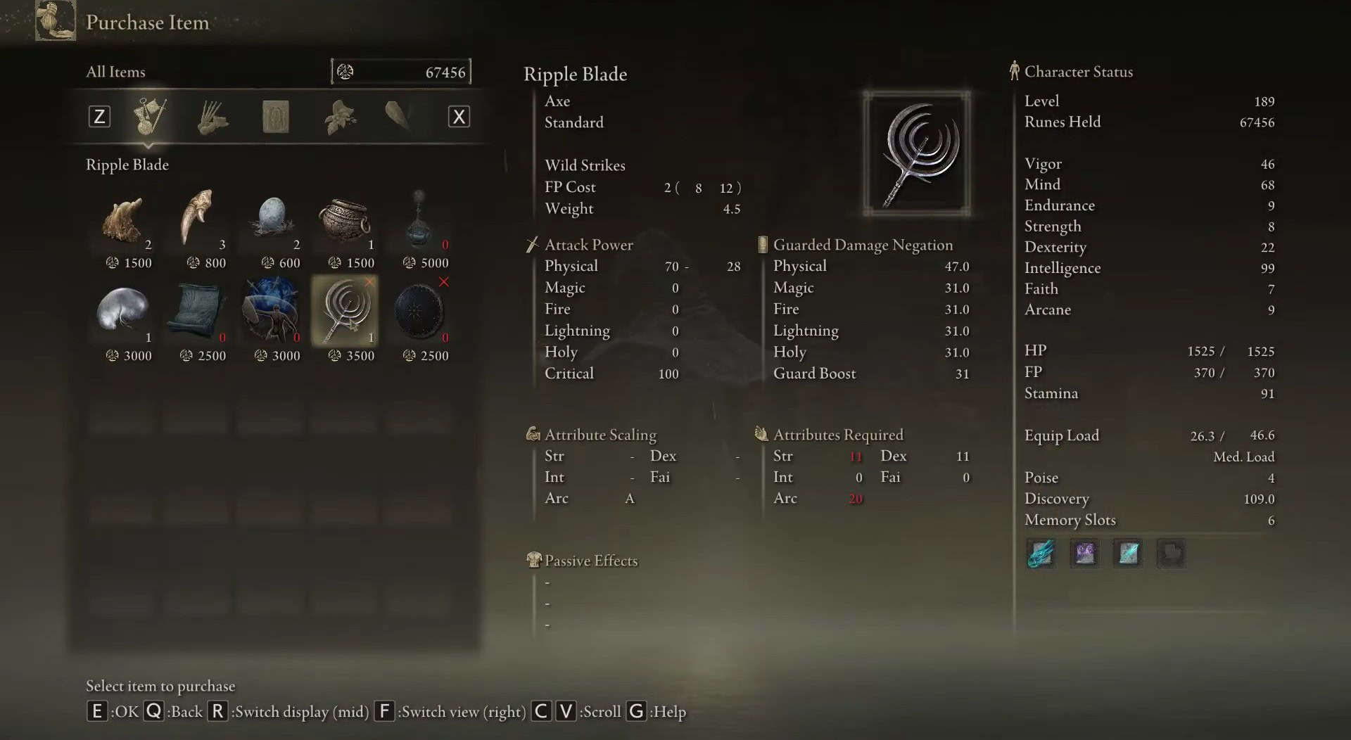 ripple blade stats