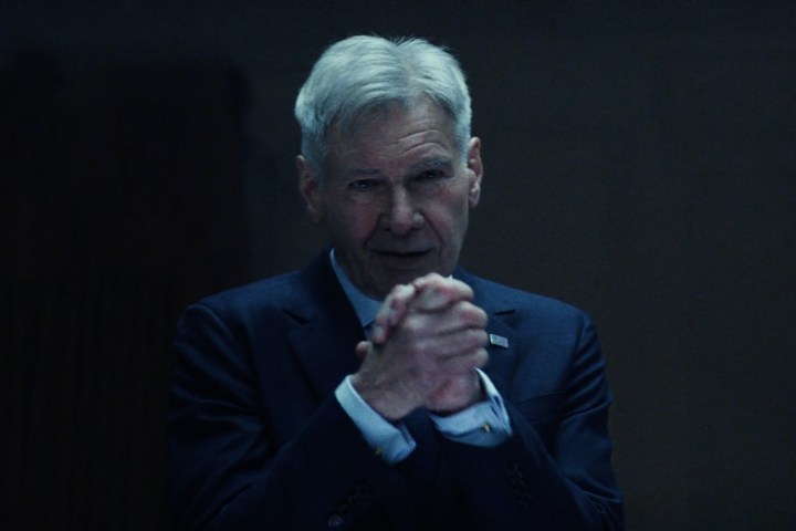 Harrison Ford claps his hands together in Captain America: Brave New World.