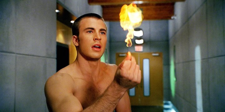 Johnny Storm ignites a flame in Fantastic Four.