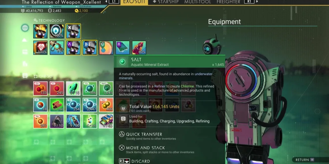 Discovering Salt: Uses and Acquisition in No Man's Sky