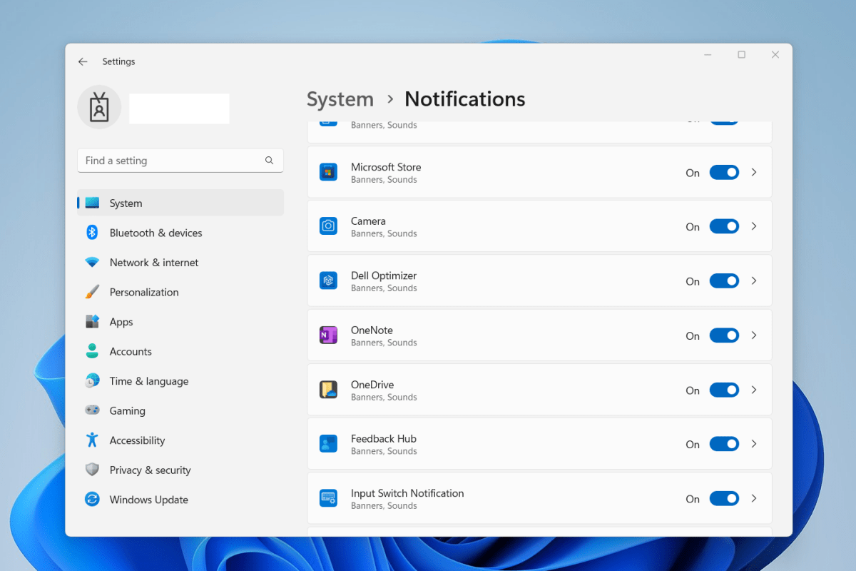 Screenshot for disabling manufacturer bloatware notifications