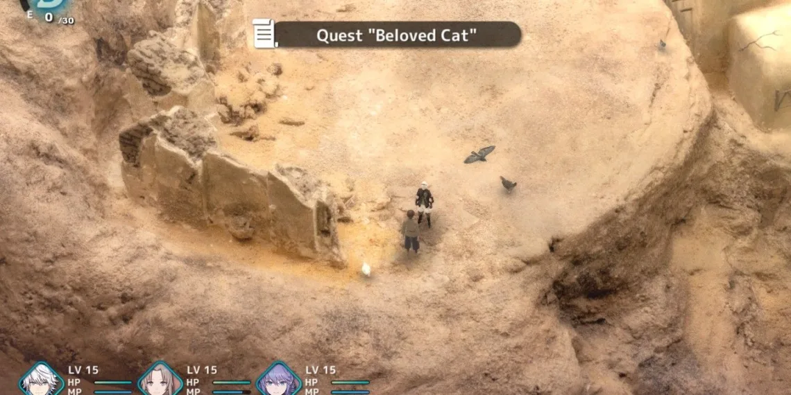 Locating the Lost Cat in Fantasian Neo Dimension