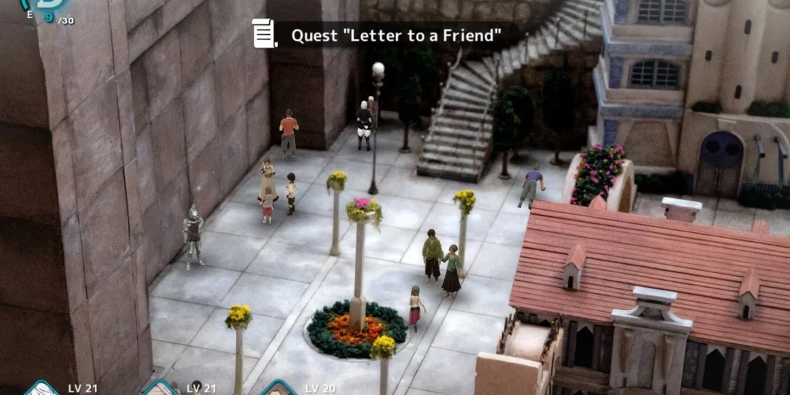 Locating the Old Man's Companion in Fantasian Neo Dimension