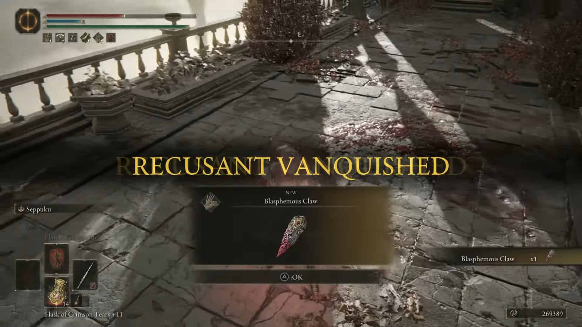 Blasphemous claw location