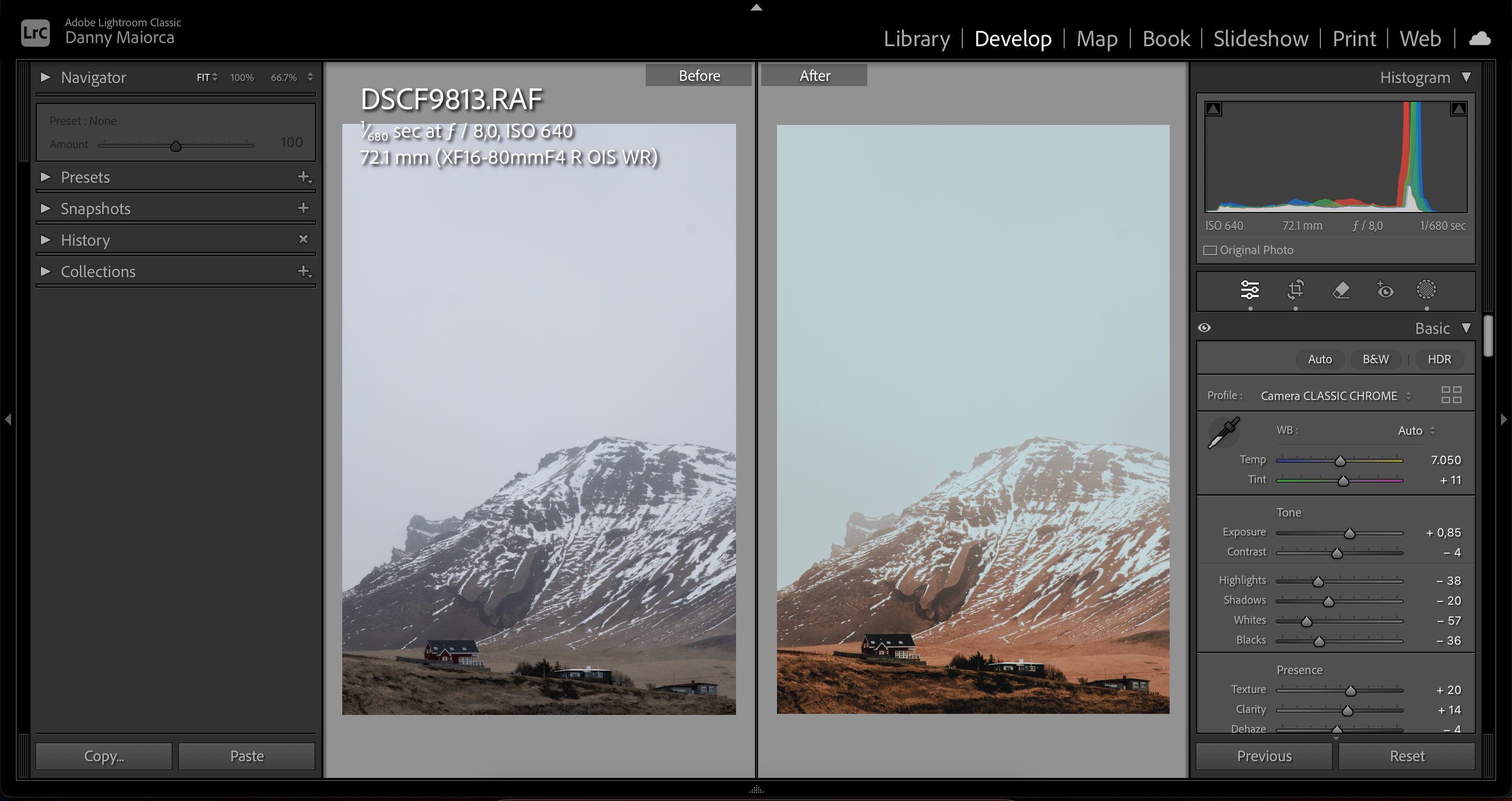 Incorrect white balance automatically added in Lightroom