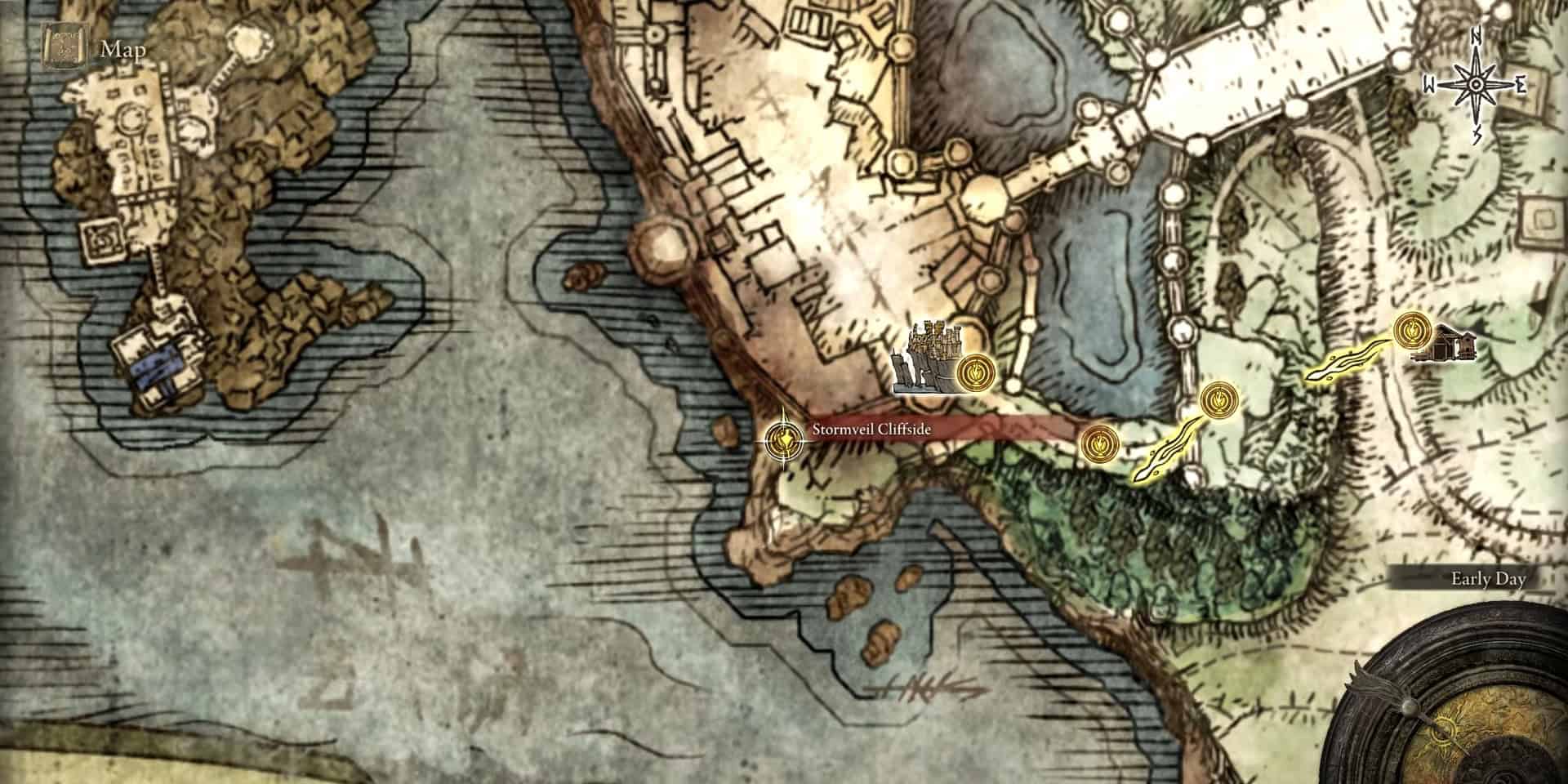 Location of the Brick Hammer in Elden Ring